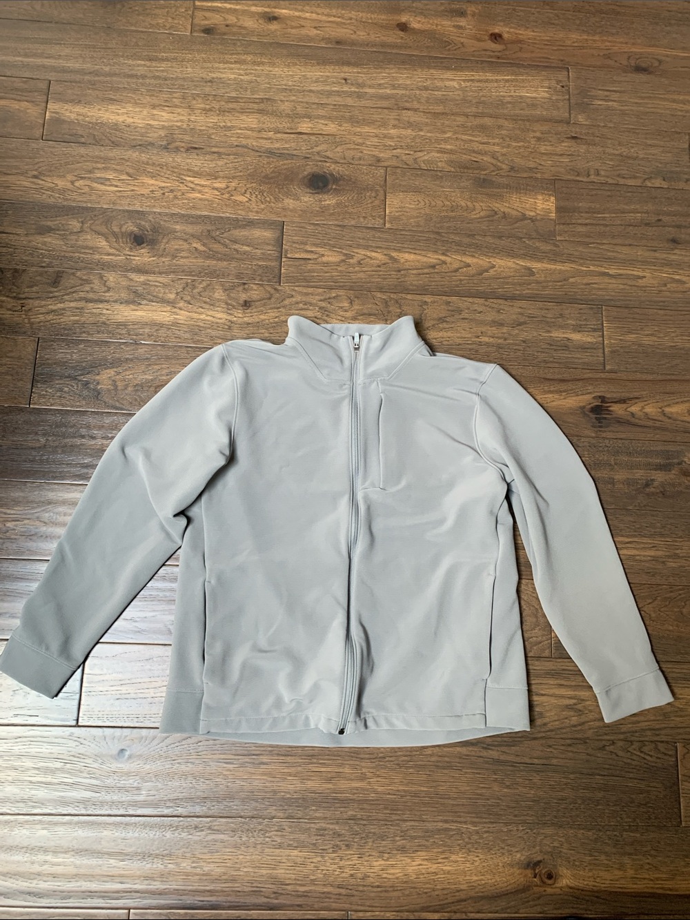 Falls Creek Performance Women's Light Gray Zip-Up Bomber Jacket. Pre-Owned.Sz:XL
